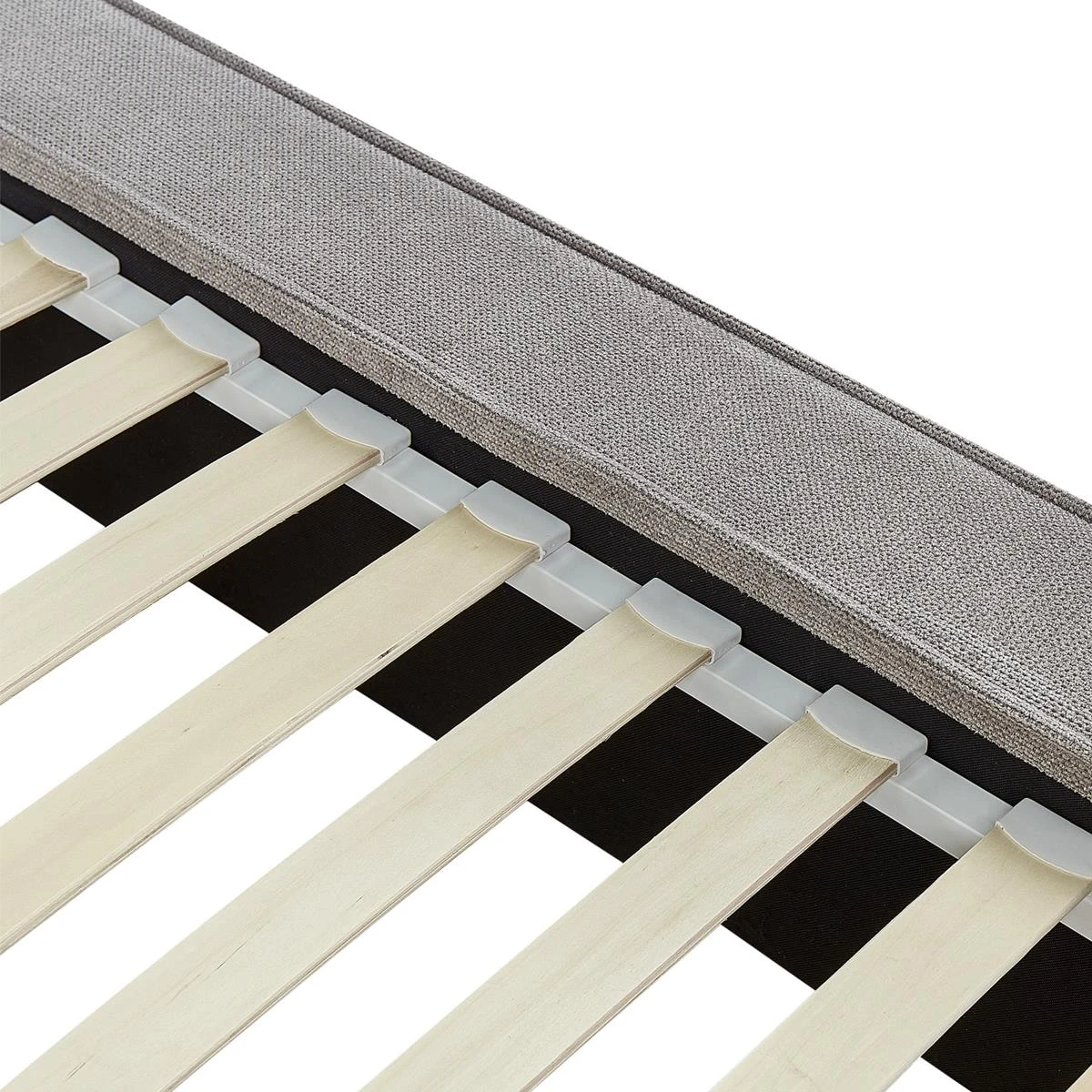 Beliani - LINARDS - Bed - Grijs - 160 X 200 Cm - Polyester - Afbeelding 6