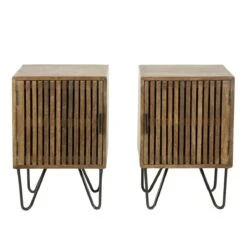 Giga Meubel - Nachtkastjes Set Van 2 - Mangohout - Kast Tweak