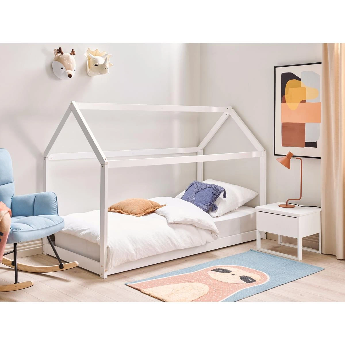 Beliani - TOSSE - Kinderbed - Wit - 90 X 200 Cm - Hout - Afbeelding 2