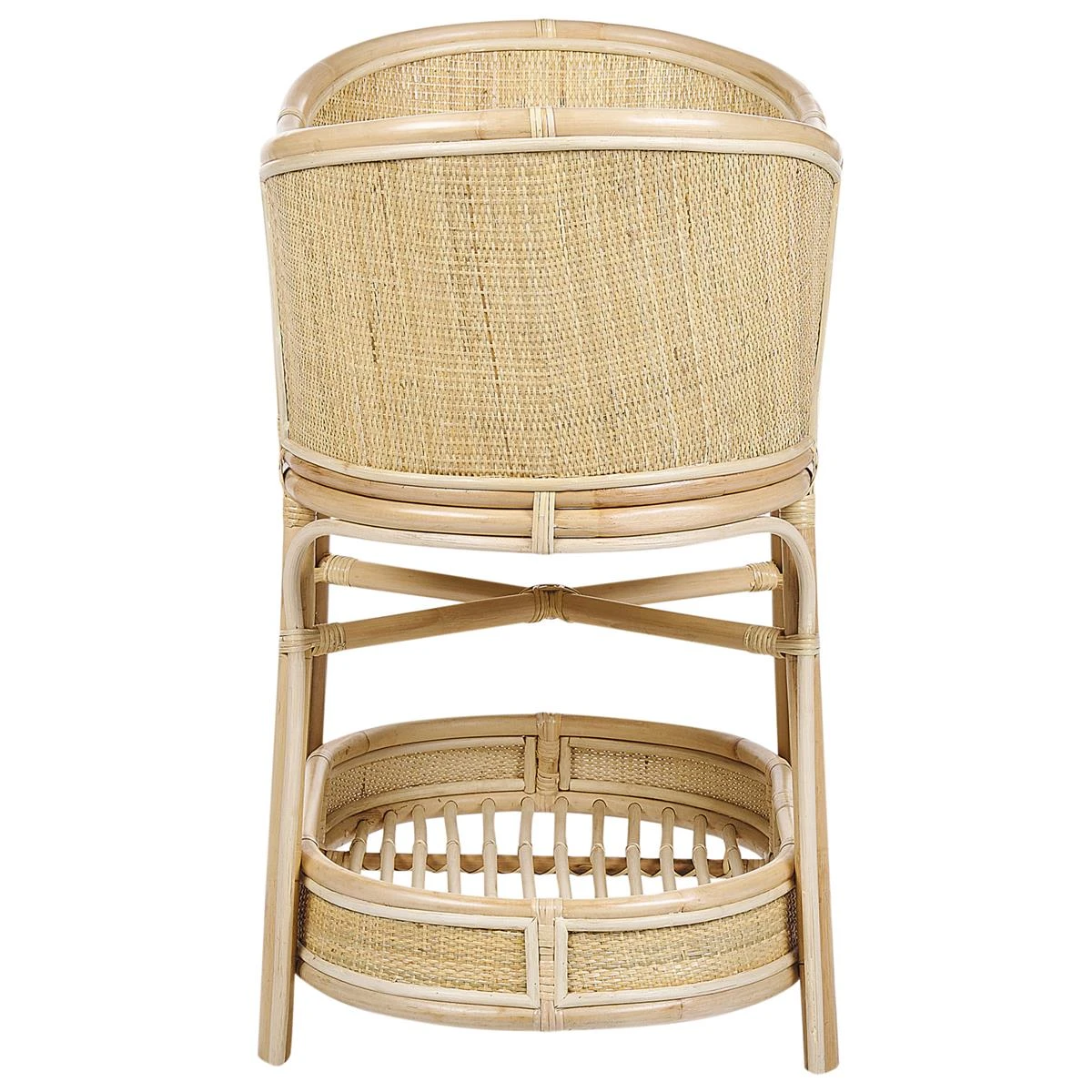 Beliani - LAGRASSE - Wieg - Natuurlijk - Rotan - Afbeelding 4