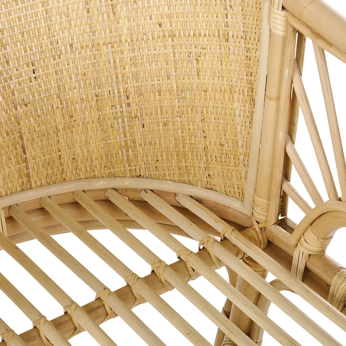 Beliani - LAGRASSE - Wieg - Natuurlijk - Rotan - Afbeelding 7