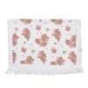Clayre & Eef Gastendoekje 40x66 Cm Wit Roze Katoen Rozen Toilet