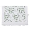 Clayre & Eef Gastendoekje 40x66 Cm Wit Groen Katoen Takjes Toilet
