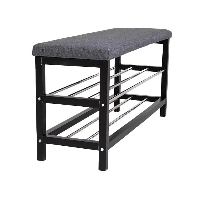 Artichok Norah Houten Schoenenrek Zwart Met Bankje - 100 X 34 Cm - Afbeelding 7