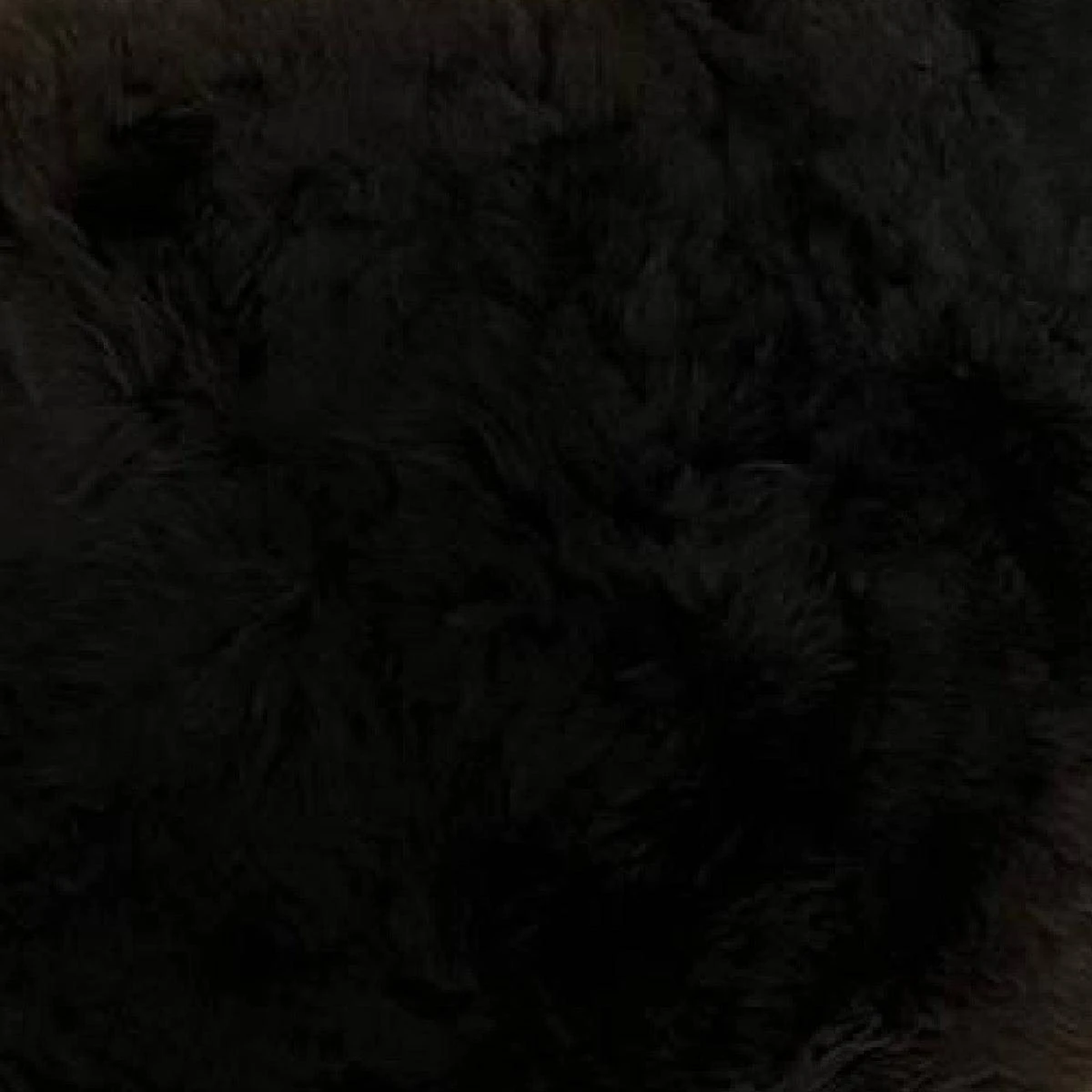 PTMD Kleed Schapenvacht Furry - 120x60x4 Cm - Polyetheen - Zwart - Afbeelding 3