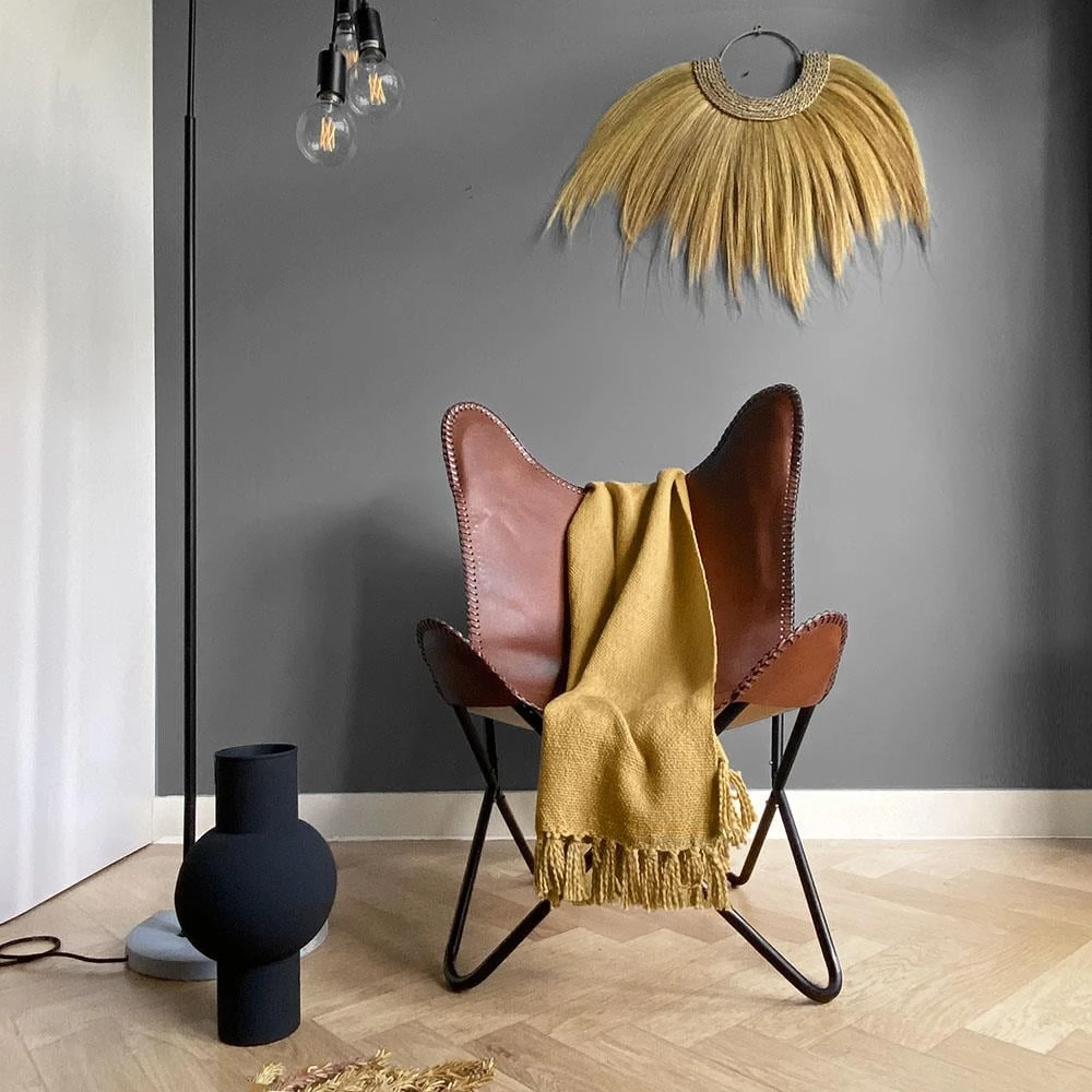 Malagoon Katoenen Plaid - Jasper Yellow - Afbeelding 2