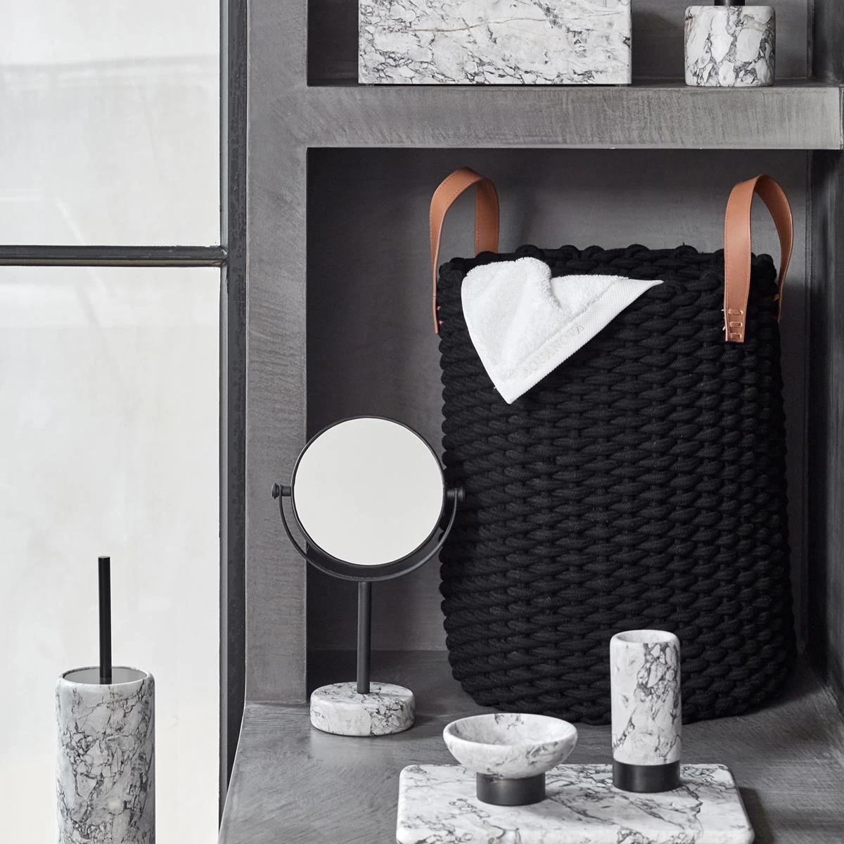 Aquanova Rudon Wasmand 43 L - Zwart - Afbeelding 3