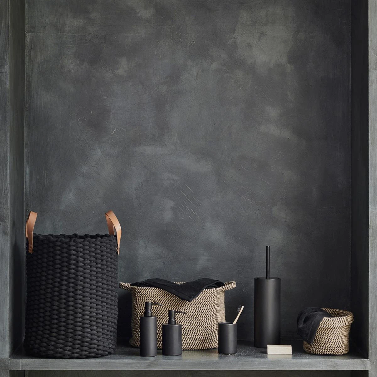 Aquanova Rudon Wasmand 43 L - Zwart - Afbeelding 5