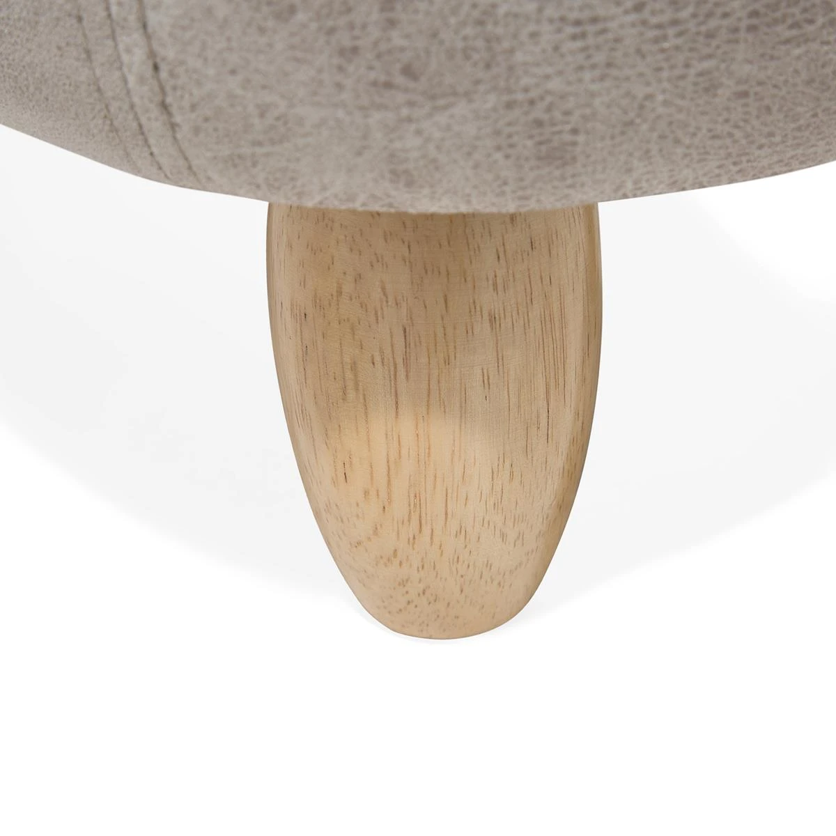 Beliani - RHINO - Hocker - Grijs - Kunstleer - Afbeelding 9