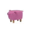 Beliani - PIGGY - Hocker - Roze - Polyester