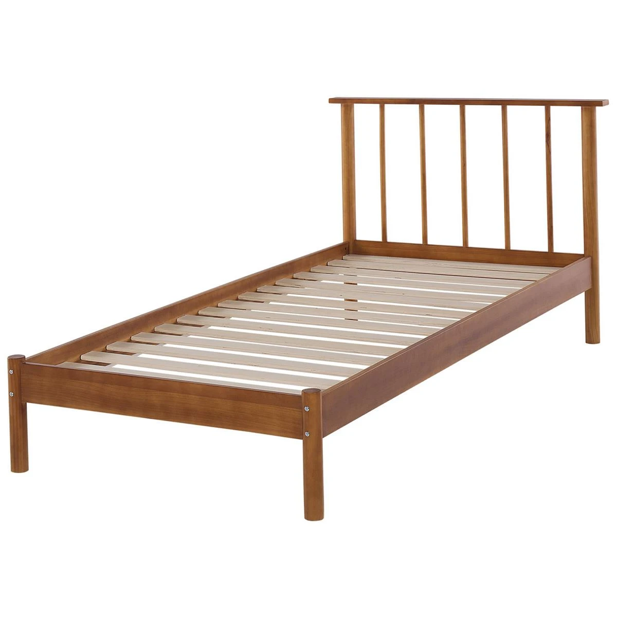 Beliani-BARRET-Eenpersoonsbed-Lichte Houtkleur-90 X 200 Cm-Dennenhout - Afbeelding 5