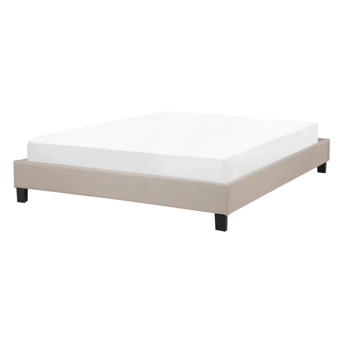 Beliani - ROANNE - Tweepersoonsbed - Beige - 140 X 200 Cm - Polyester