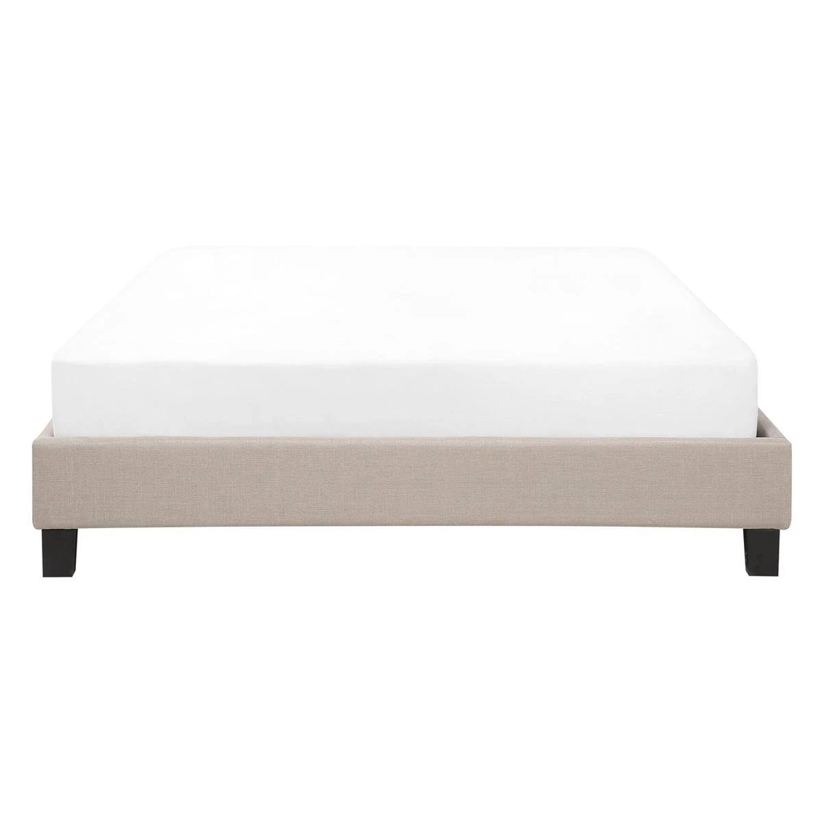 Beliani - ROANNE - Tweepersoonsbed - Beige - 140 X 200 Cm - Polyester - Afbeelding 3