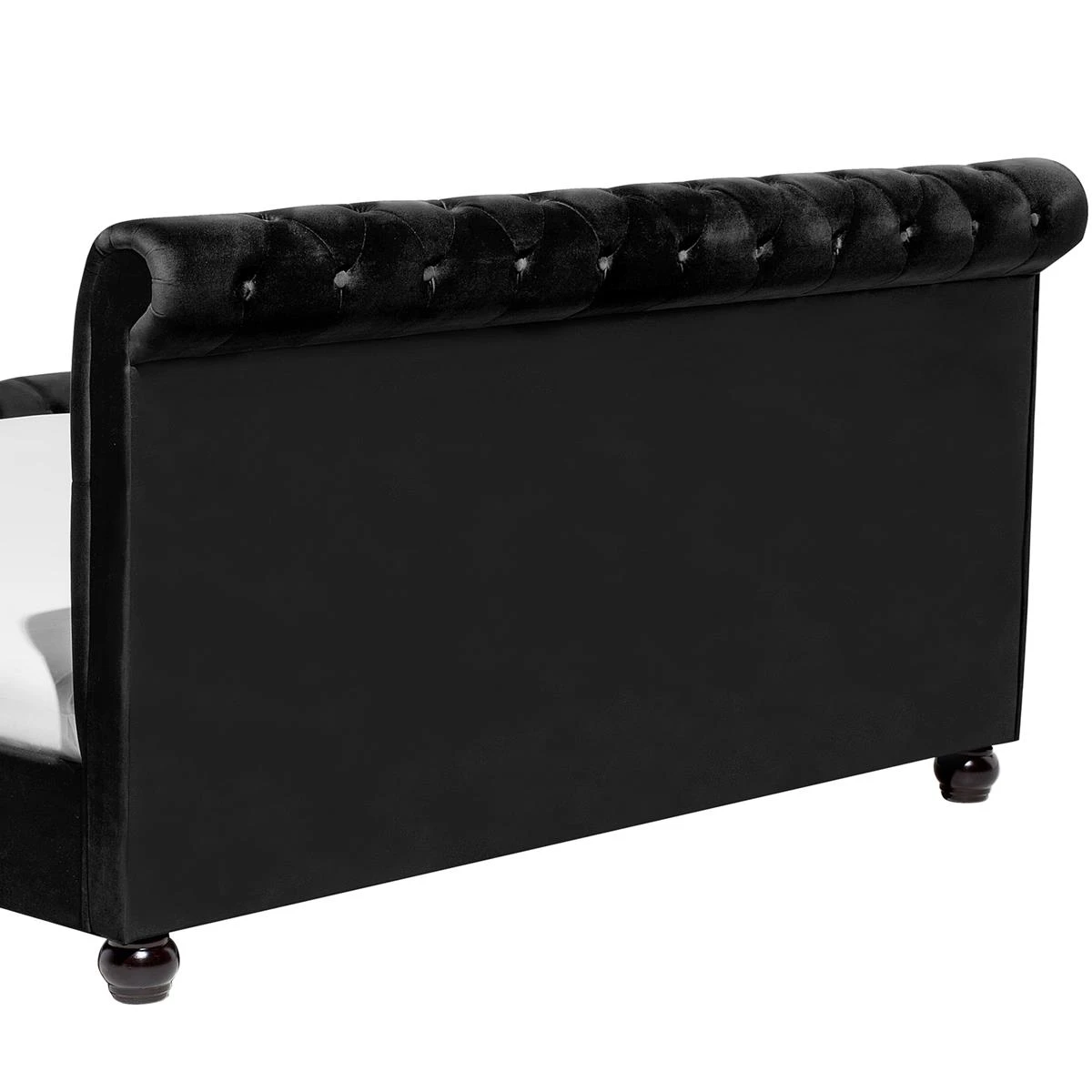 Beliani - AVALLON - Tweepersoonsbed - Zwart - 180 X 200 Cm - Fluweel - Afbeelding 8