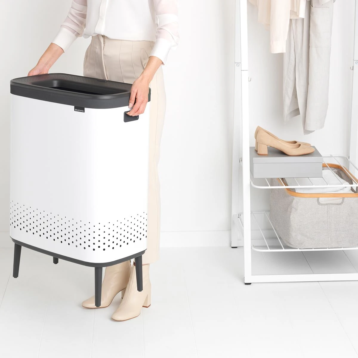 Brabantia Bo Hi Wasbox 2 X 45 L - White - Afbeelding 3