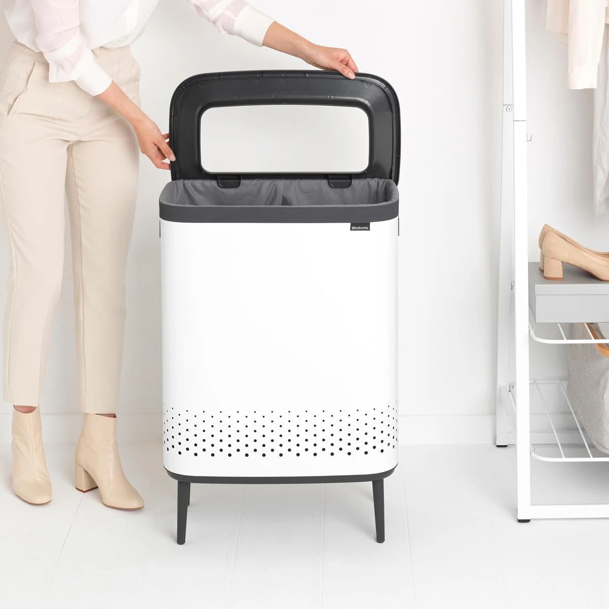 Brabantia Bo Hi Wasbox 2 X 45 L - White - Afbeelding 14