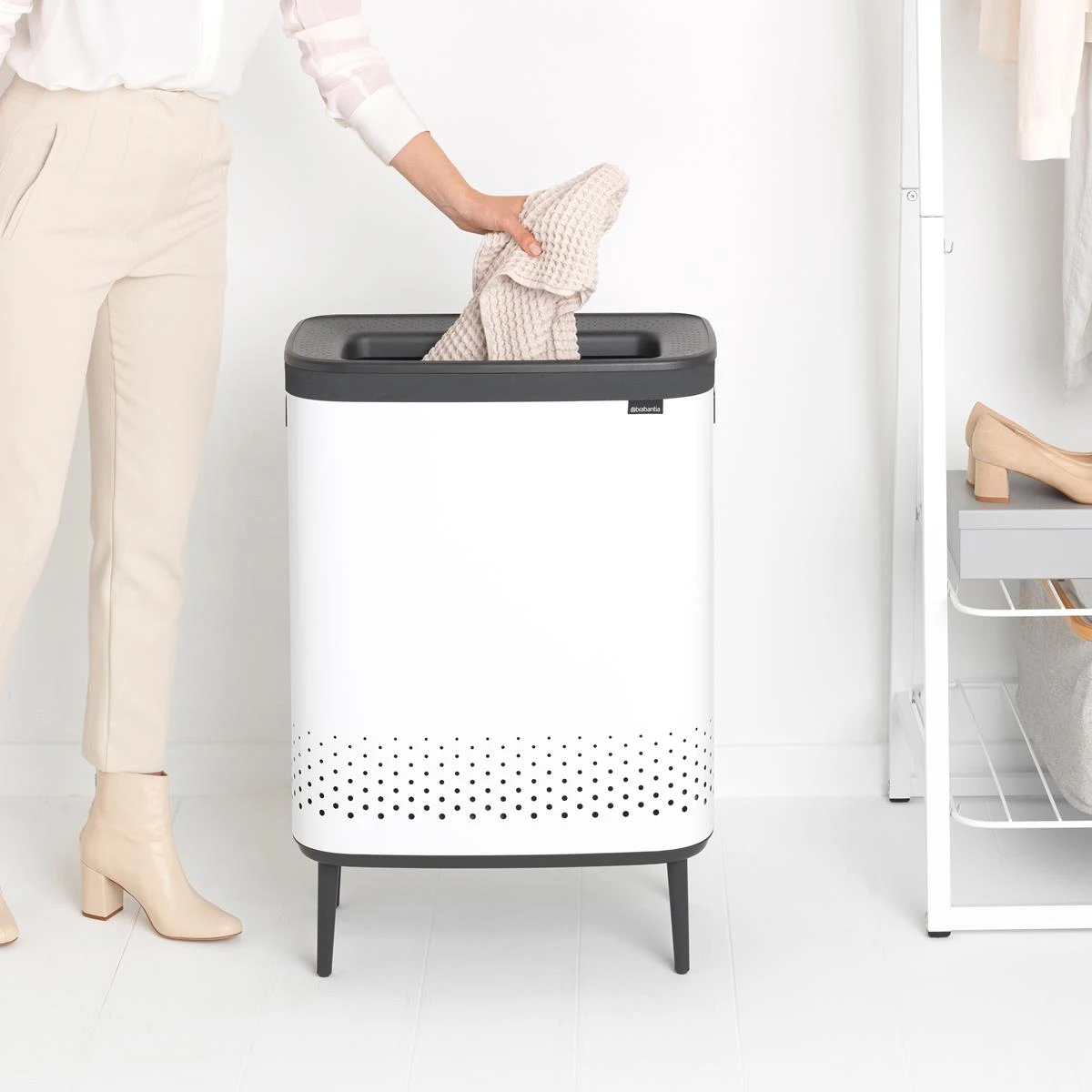 Brabantia Bo Hi Wasbox 2 X 45 L - White - Afbeelding 15