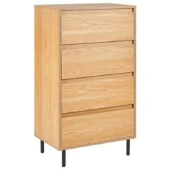 Beliani - NIKEA - Commode - Lichthout - MDF