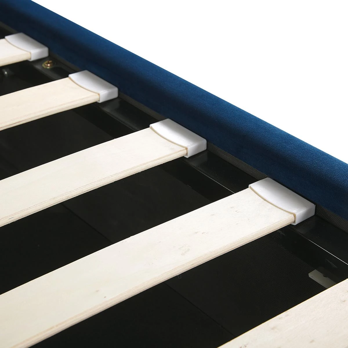 Beliani-SEZANNE -Bed Met Opbergruimte-Blauw-140 X 200 Cm-Fluweel - Afbeelding 10