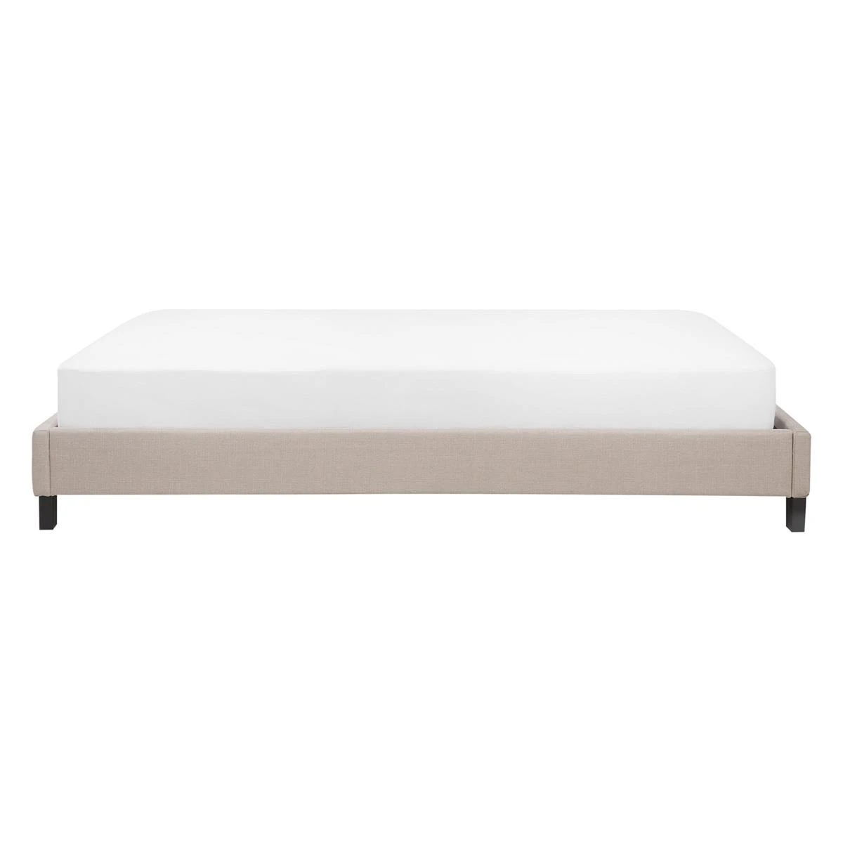 Beliani - ROANNE - Tweepersoonsbed - Beige - 140 X 200 Cm - Polyester - Afbeelding 5