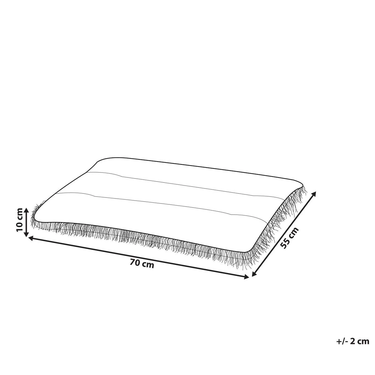 Beliani - ERGANI - Dierenbed - Oranje - Fluweel - Afbeelding 6