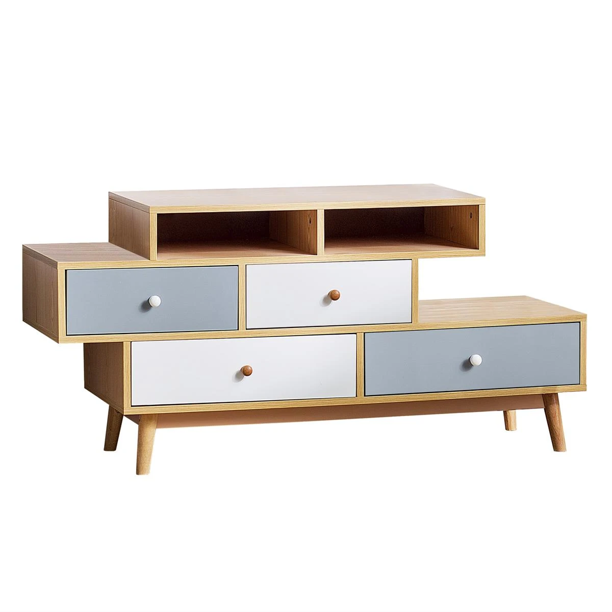 Beliani - IRVINE - Commode - Lichte Houtkleur - Spaanplaat