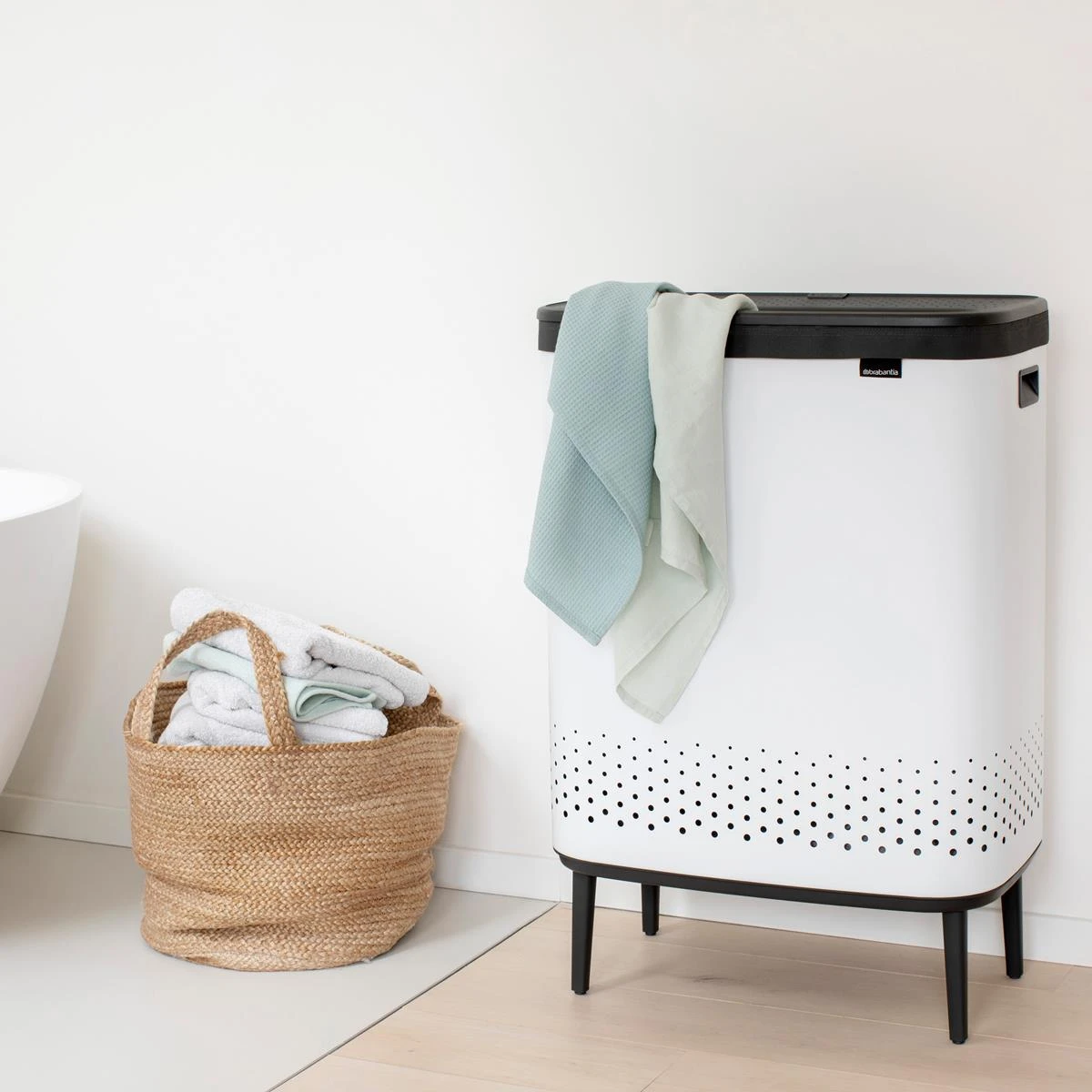 Brabantia Bo Hi Wasbox 2 X 45 L - White - Afbeelding 2