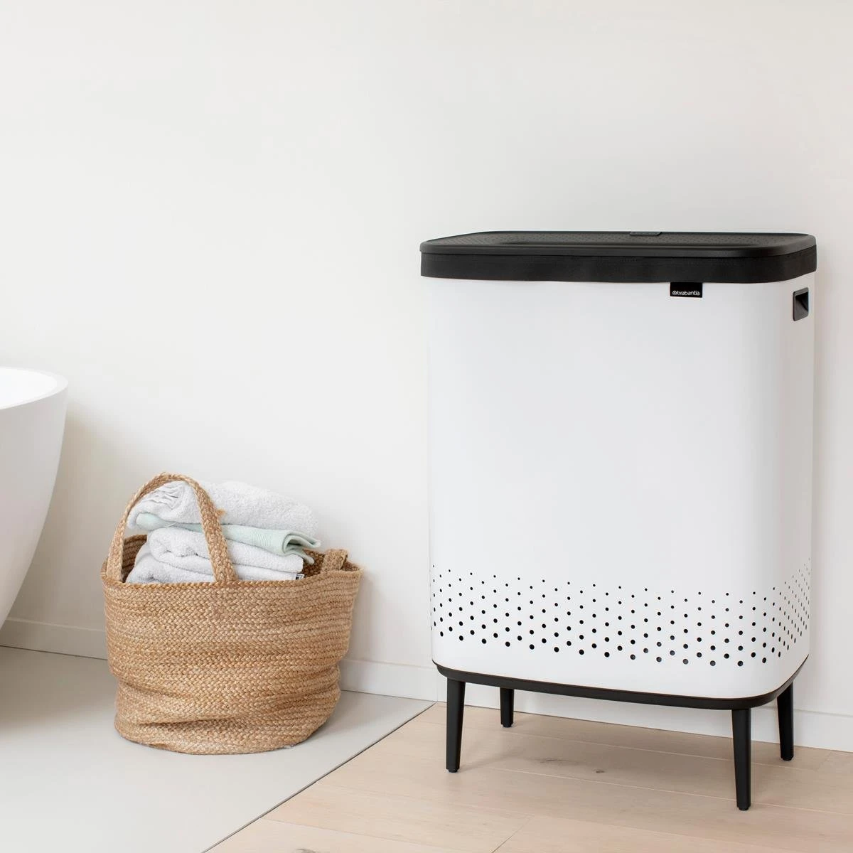 Brabantia Bo Hi Wasbox 2 X 45 L - White - Afbeelding 10