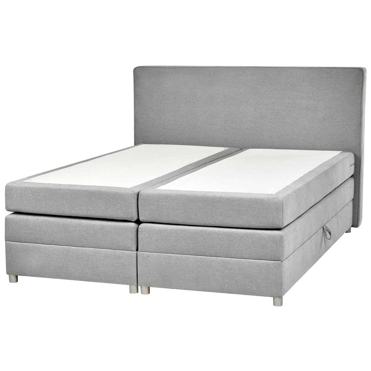 Beliani-MINISTER-Boxspringbed-Lichtgrijs -180 X 200 Cm-Polyester - Afbeelding 8