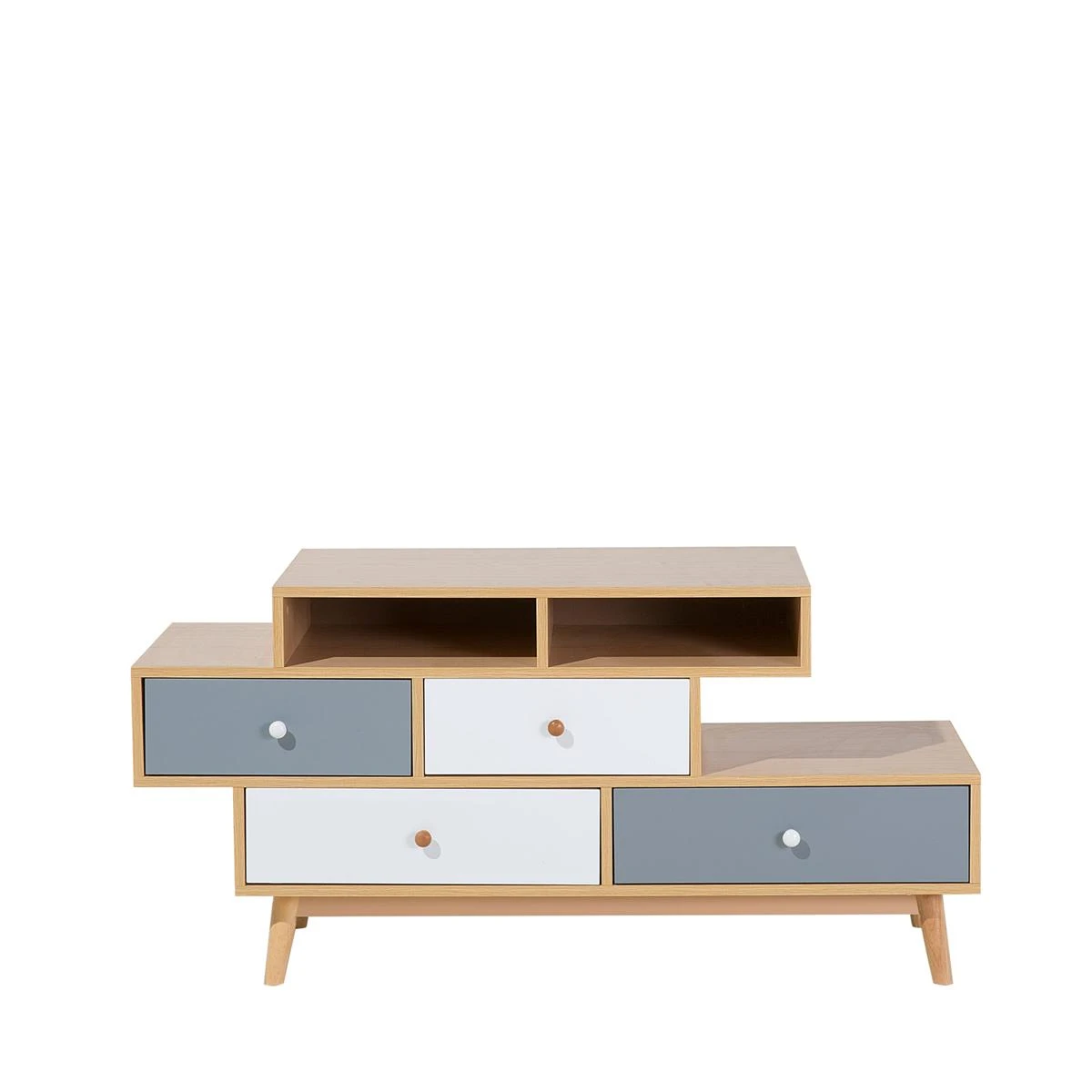 Beliani - IRVINE - Commode - Lichte Houtkleur - Spaanplaat - Afbeelding 4