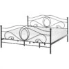 Beliani - LYRA - Tweepersoonsbed - Zwart - 180 X 200 Cm - Metaal