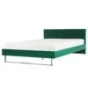 Beliani - BELLOU - Tweepersoonsbed - Groen - 180 X 200 Cm - Fluweel