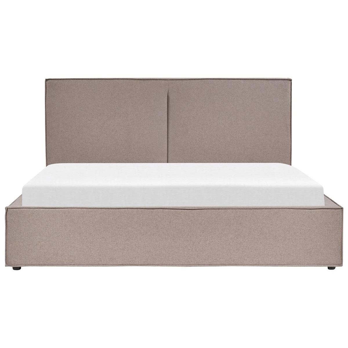 Beliani - MOISSAC - Bed - Taupe - 180 X 200 Cm - Polyester - Afbeelding 3