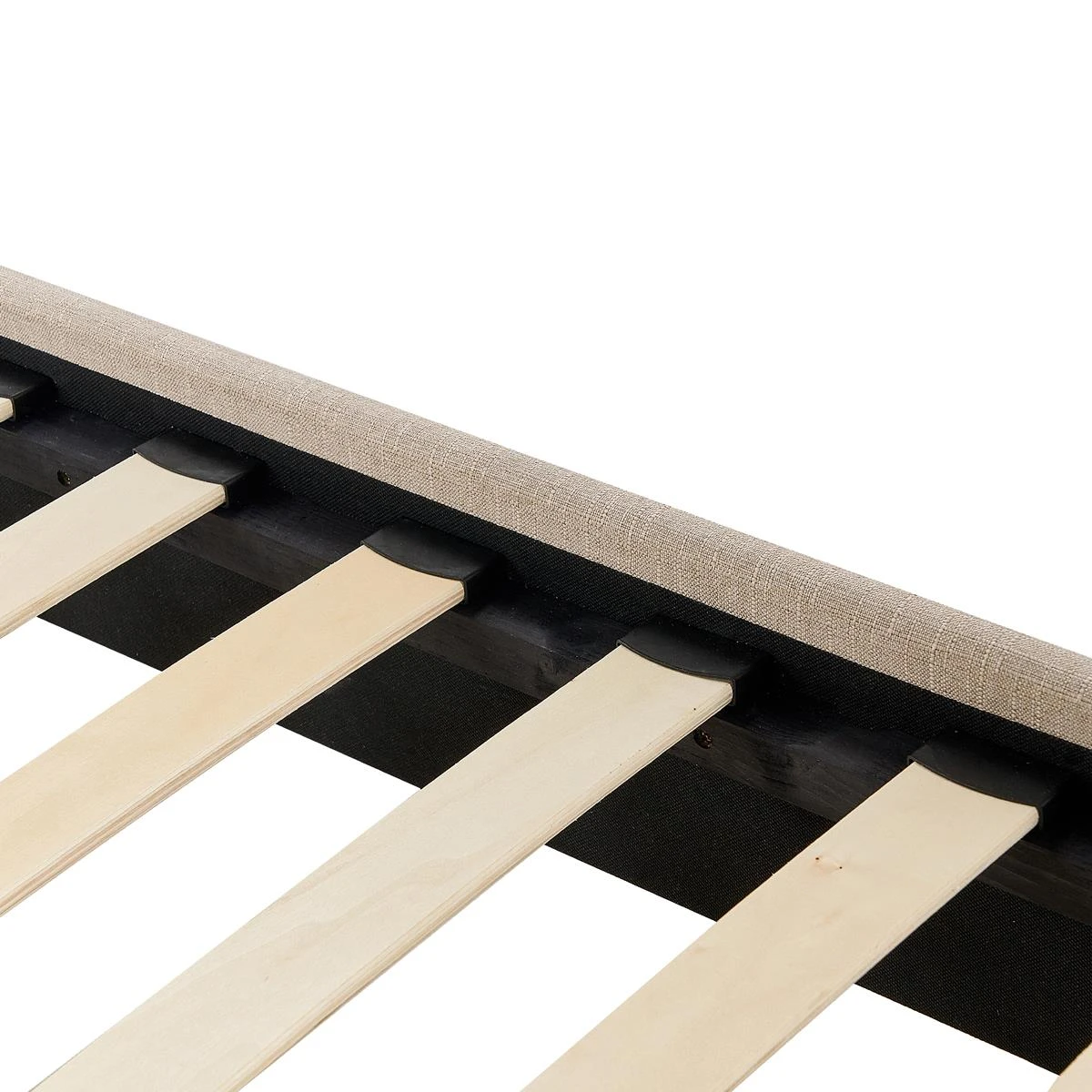 Beliani - ROANNE - Tweepersoonsbed - Beige - 140 X 200 Cm - Polyester - Afbeelding 7