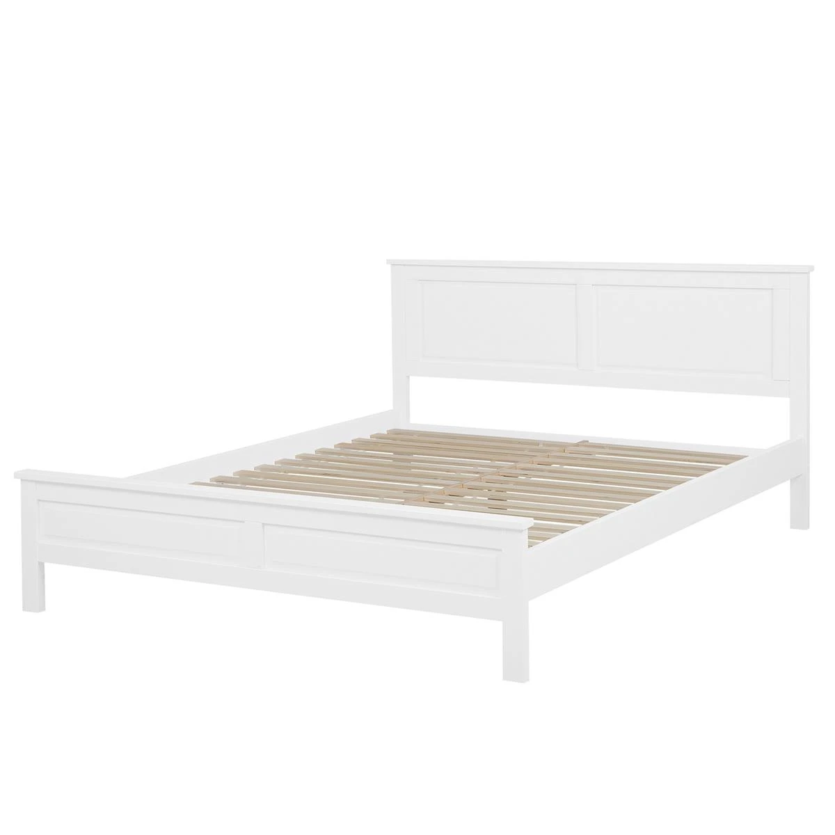 Beliani - OLIVET - Tweepersoonsbed - Wit - 160 X 200 Cm - Dennenhout - Afbeelding 4