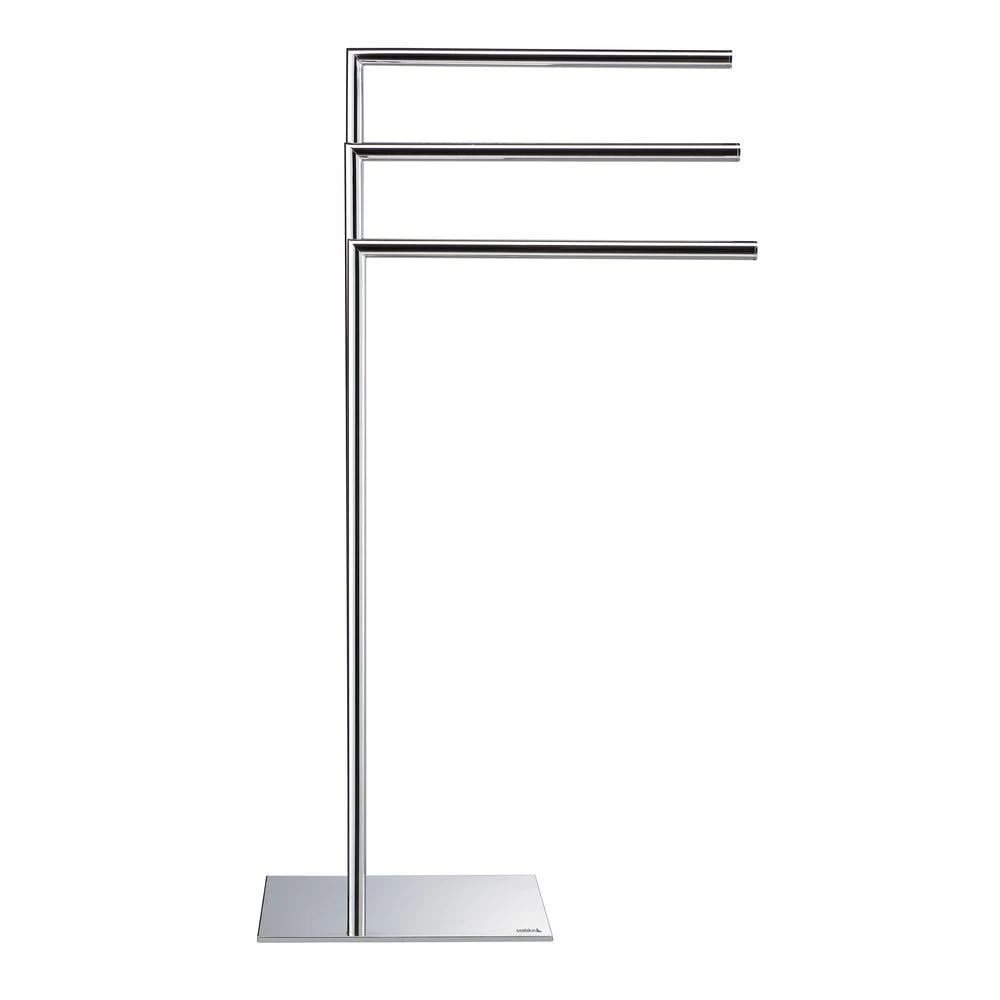 Sealskin Tube Vrijstaand 3-armig Handdoekrek - Chroom - Afbeelding 3