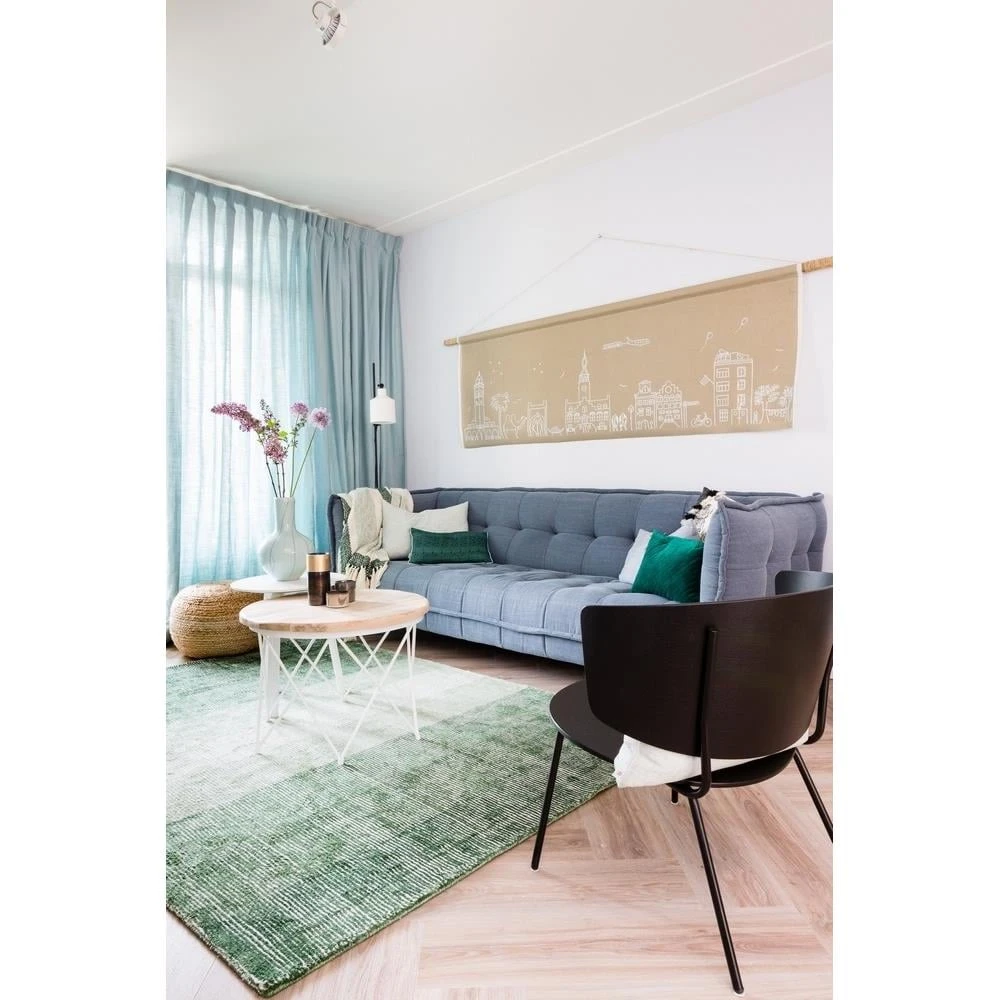 Malagoon Sahara Grainy Green Plaid 125 X 150 Cm - Afbeelding 5