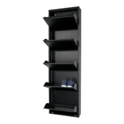 Spinder Design Billy 5 Schoenenkast - Zwart