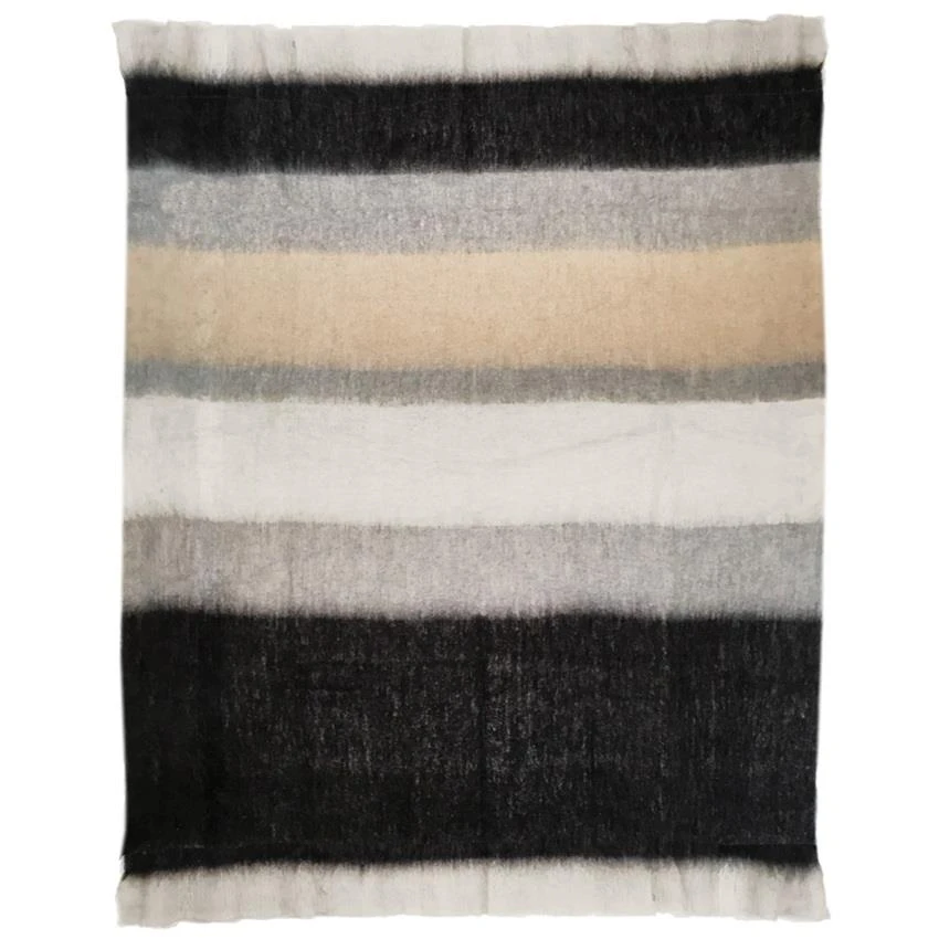 Malagoon Black Mohair Plaid 125 X 150 Cm - Afbeelding 3