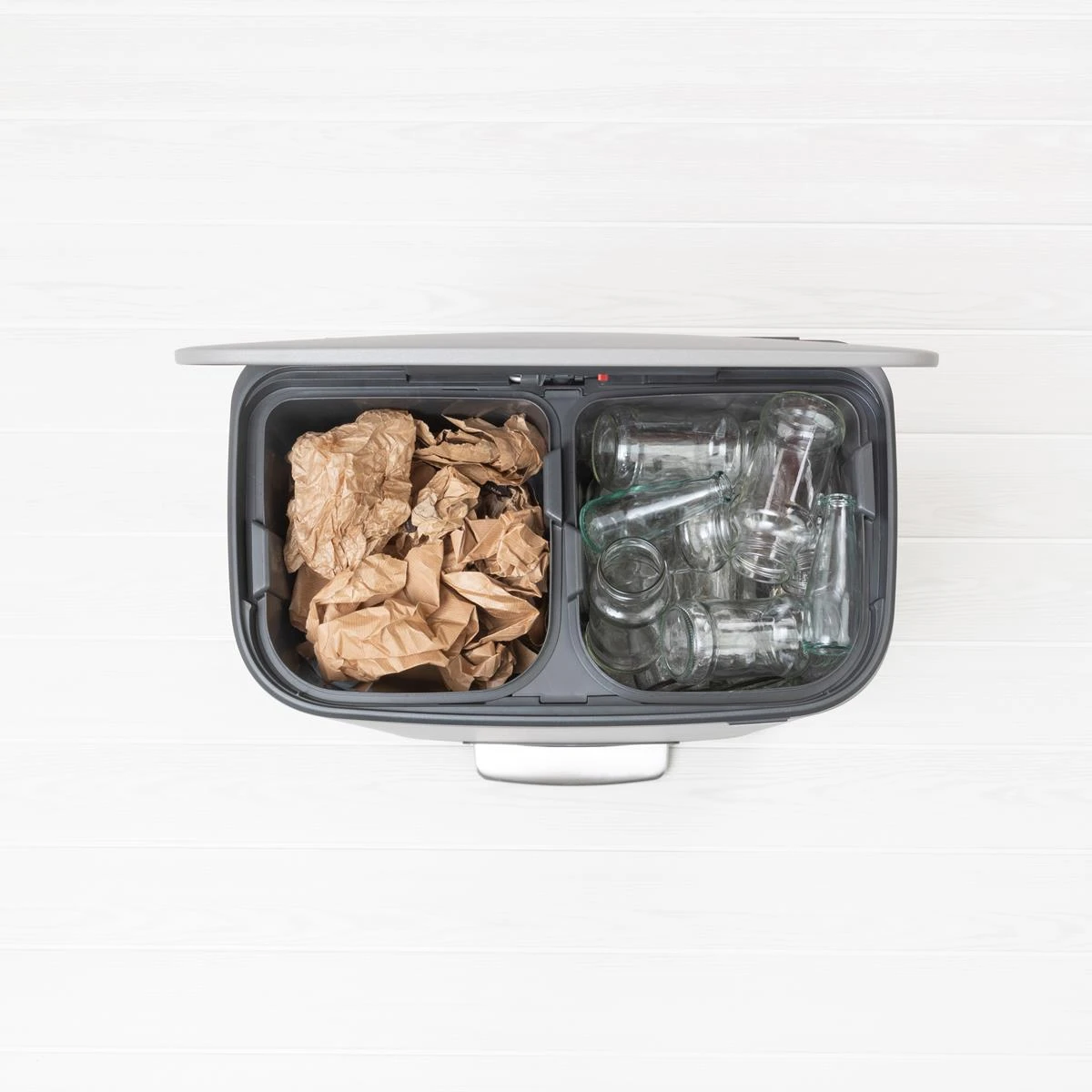 Brabantia Bo Pedaalemmer 2 X 30 L - Mineral Concrete Grey - Afbeelding 7