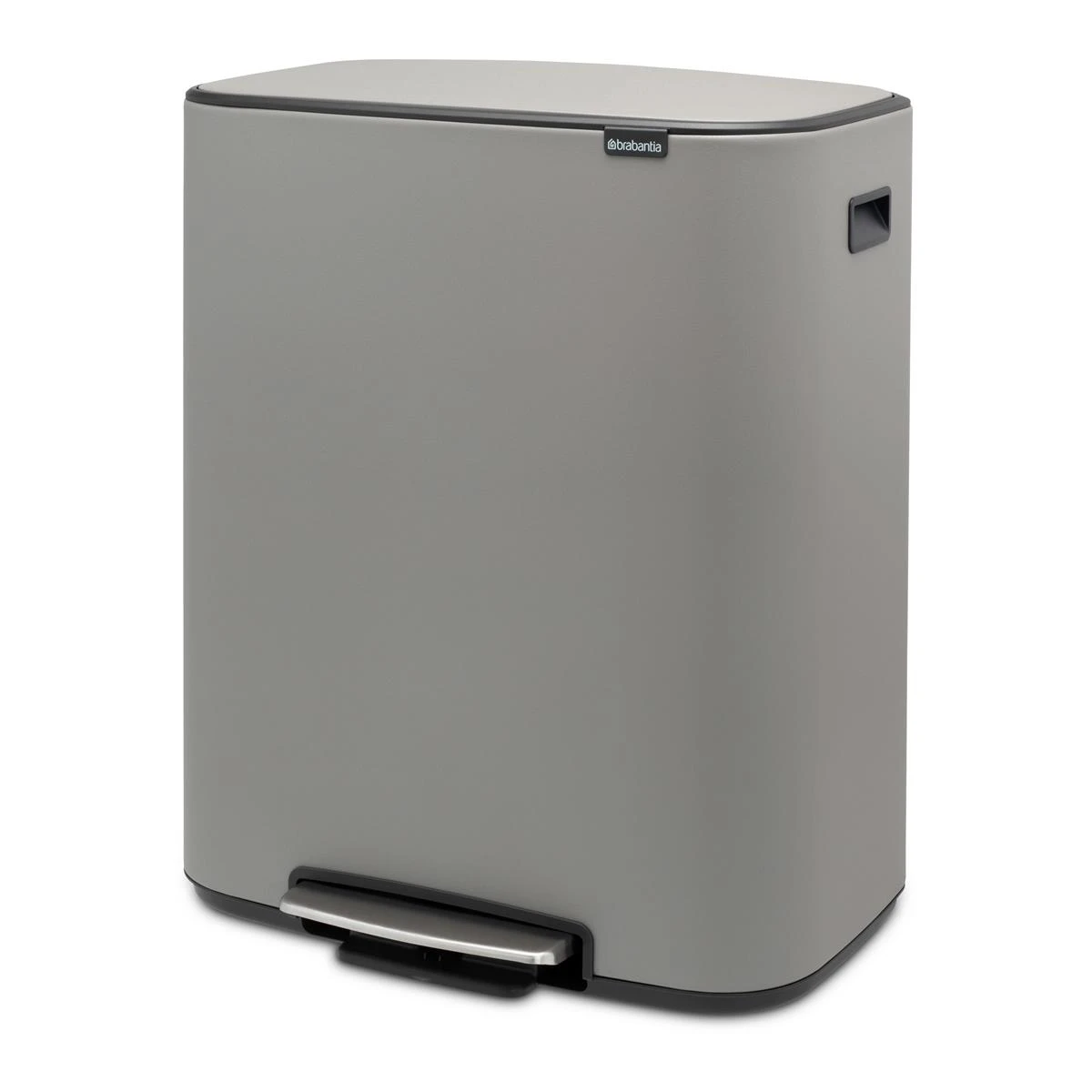 Brabantia Bo Pedaalemmer 2 X 30 L - Mineral Concrete Grey - Afbeelding 11