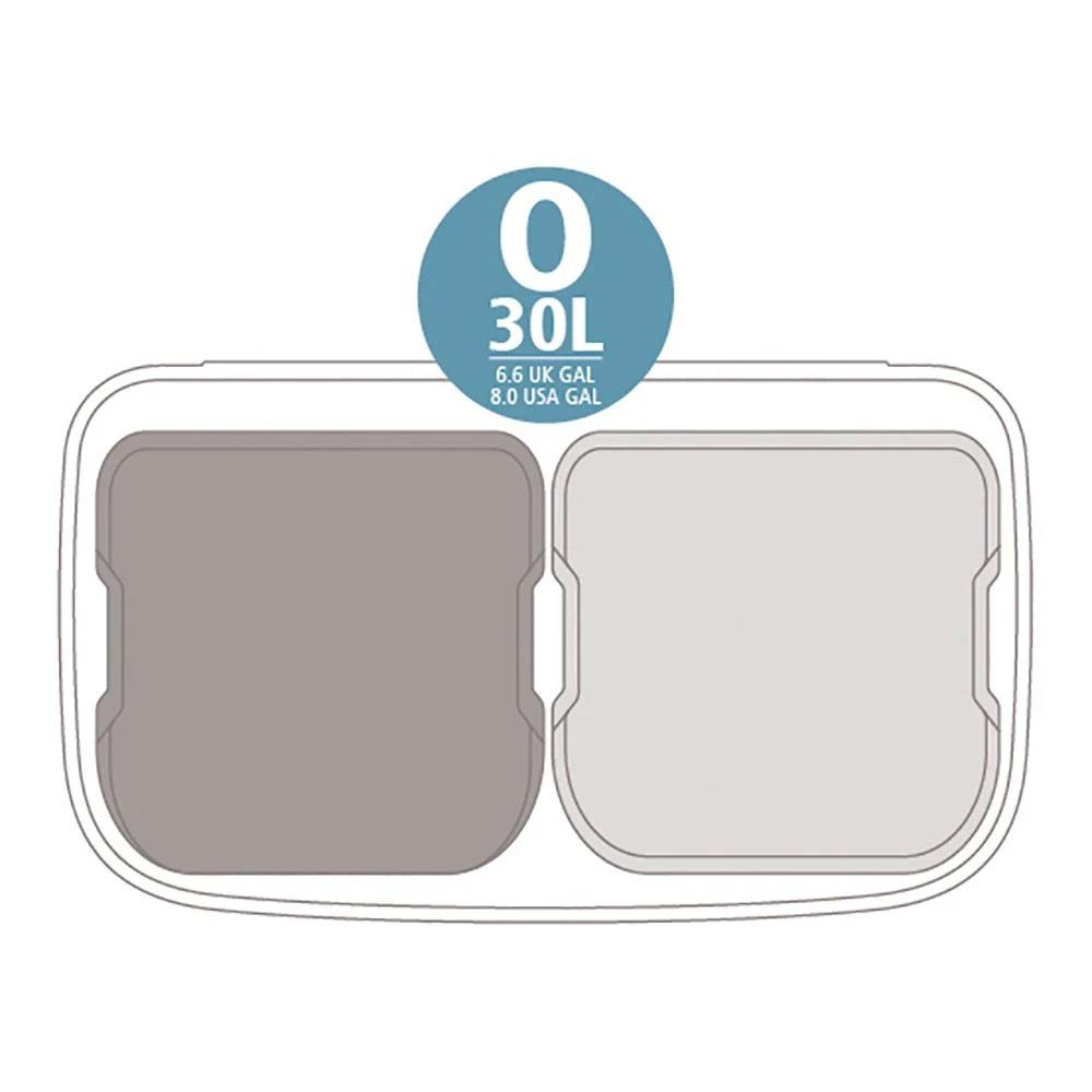 Brabantia Bo Pedaalemmer 2 X 30 L - Mineral Concrete Grey - Afbeelding 15