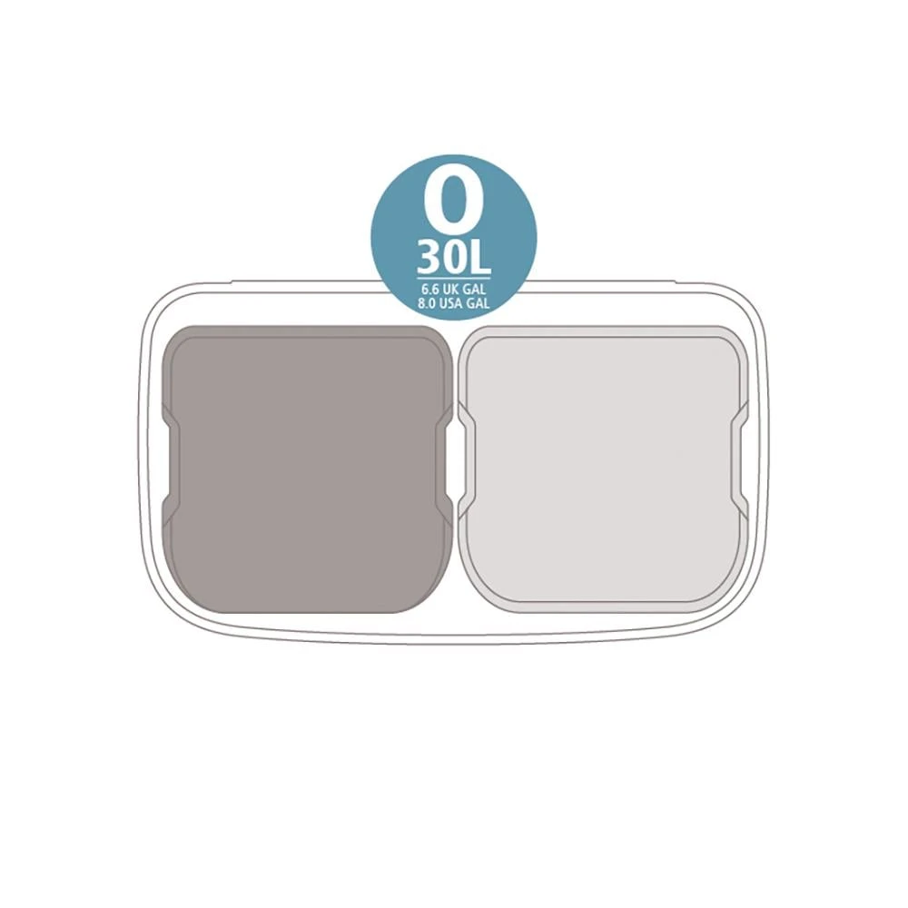 Brabantia Bo Touch Bin Hi Afvalemmer 2 X 30 L - Zwart - Afbeelding 10