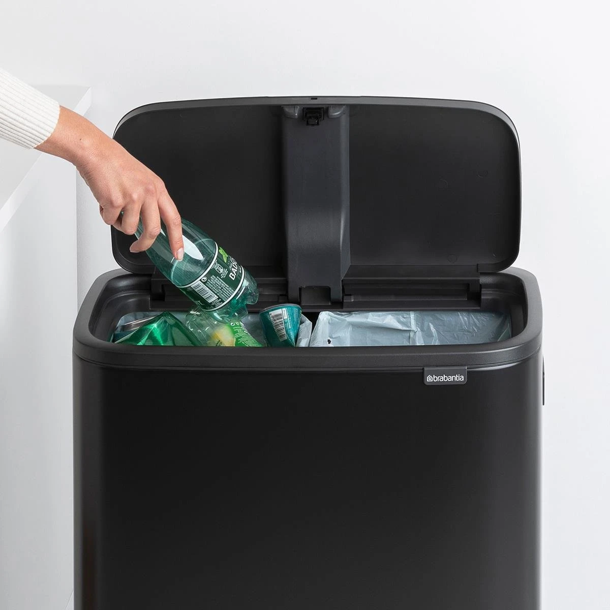 Brabantia Bo Touch Bin Hi Afvalemmer 2 X 30 L - Zwart - Afbeelding 18