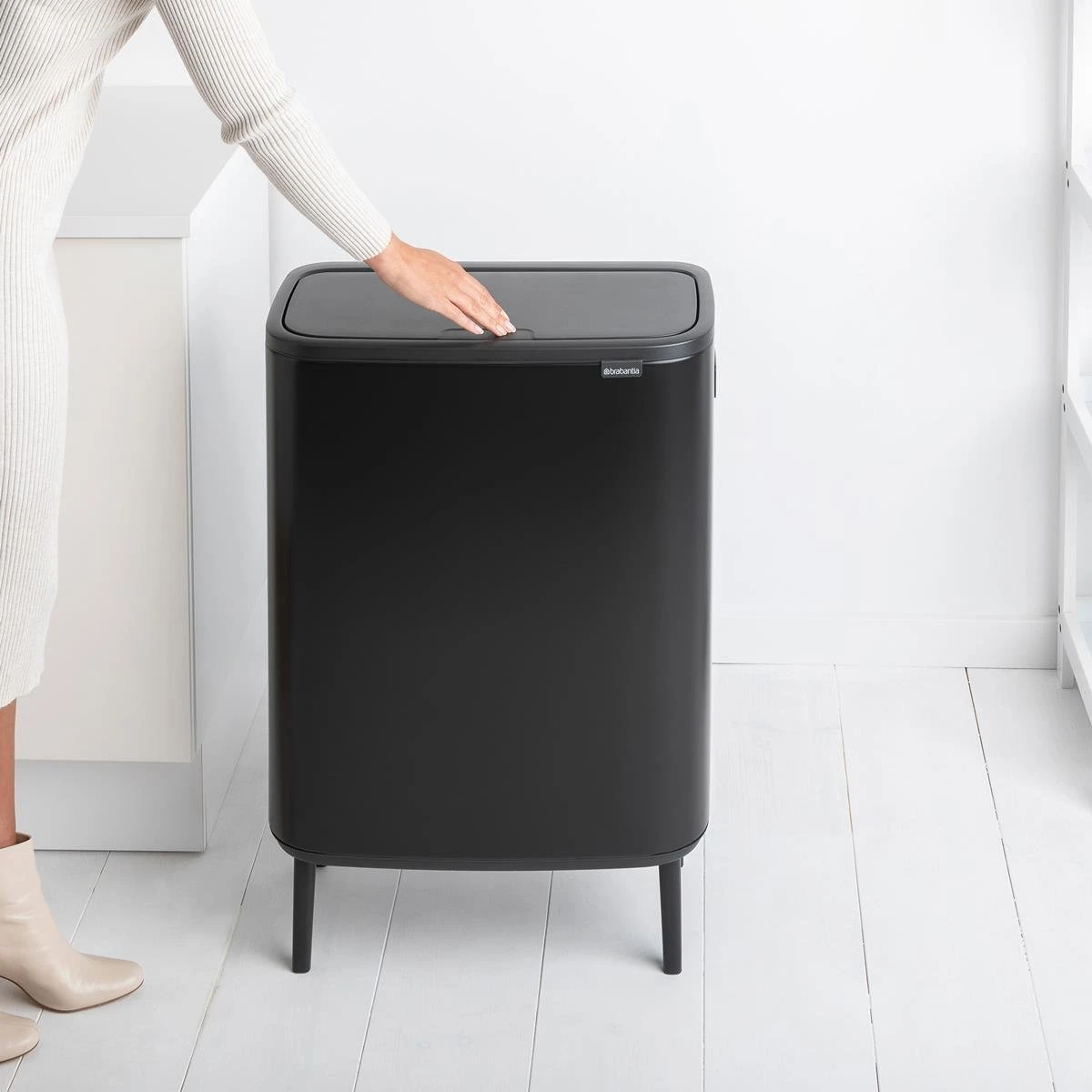 Brabantia Bo Touch Bin Hi Afvalemmer 2 X 30 L - Zwart - Afbeelding 20