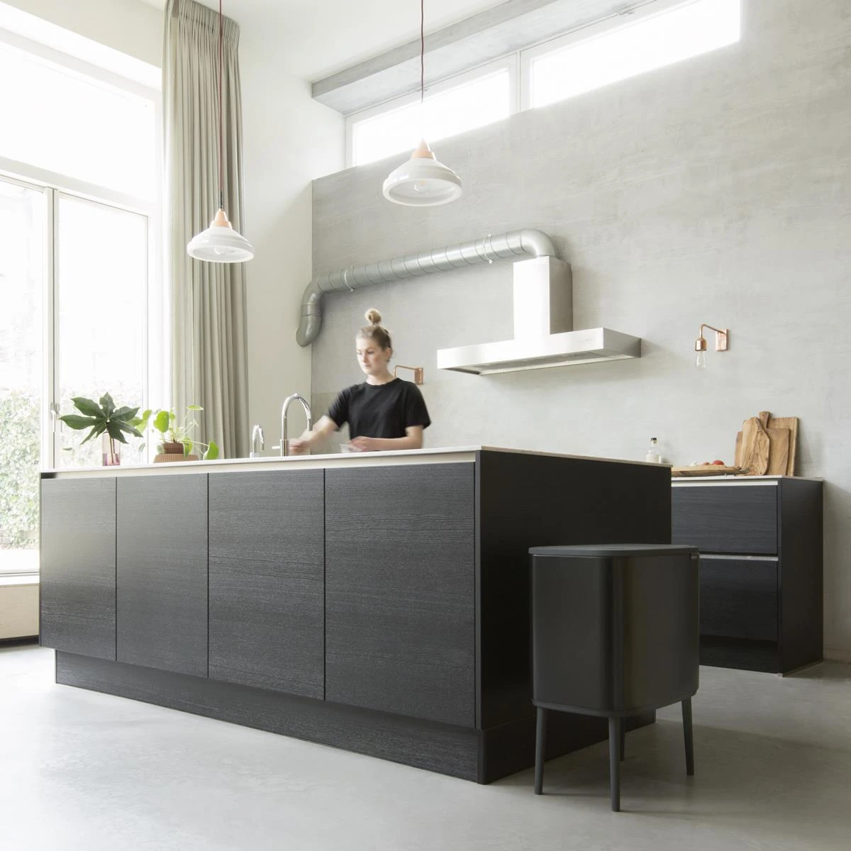 Brabantia Bo Touch Bin Afvalemmer 11 + 23 L - Zwart - Afbeelding 14