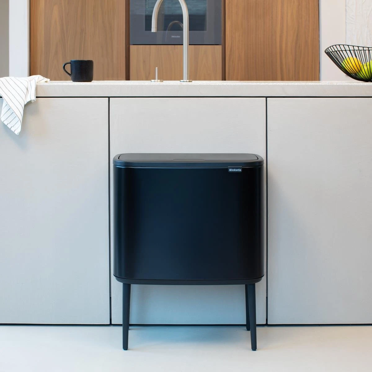 Brabantia Bo Touch Bin Afvalemmer 11 + 23 L - Zwart - Afbeelding 15