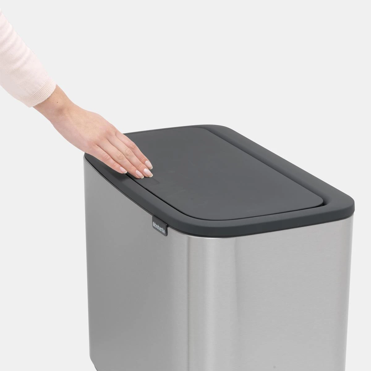 Brabantia Bo Touch Bin Afvalemmer 11 + 23 L - Vingerafdrukvrij - Zilver - Afbeelding 14