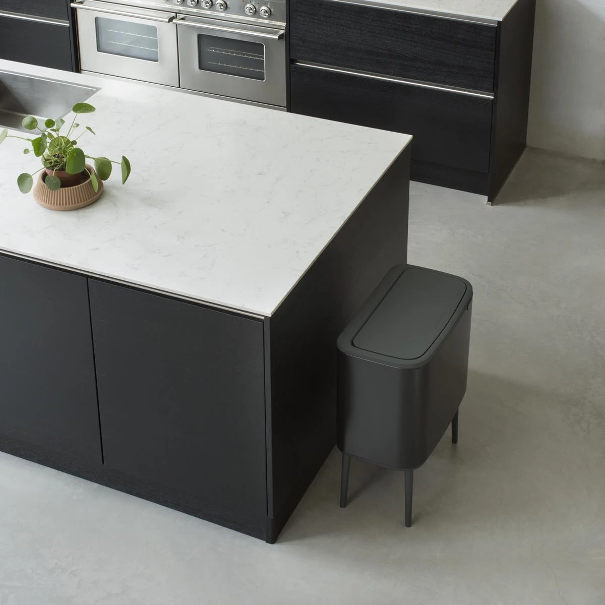 Brabantia Bo Touch Bin Afvalemmer 3 X 11 L - Zwart - Afbeelding 12