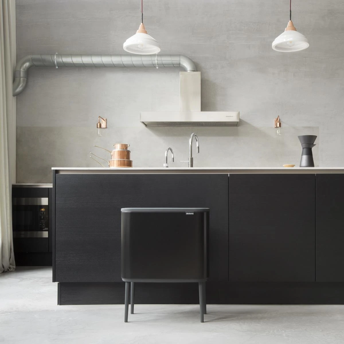 Brabantia Bo Touch Bin Afvalemmer 3 X 11 L - Zwart - Afbeelding 16